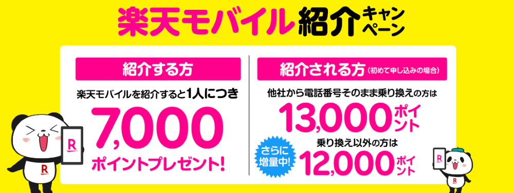 楽天モバイル紹介キャンペーン